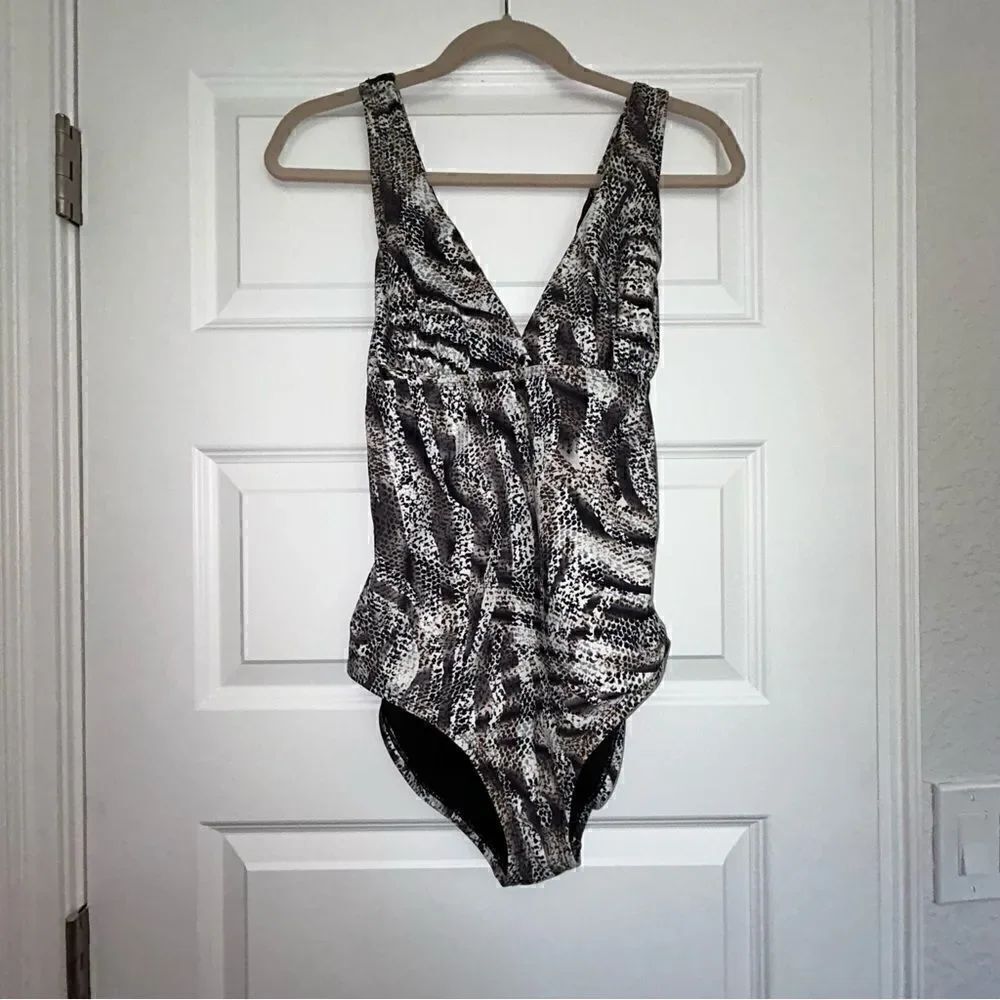 Cabarita Swim Australia Snake Skin Print One Piece Swimsuit